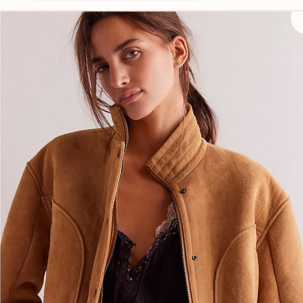 We The Free Tan Bomber Jacket - Picture 2 of 13